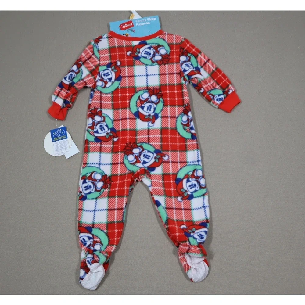 Briefly Stated Infant Mickey Mouse  Christmas Onesie - Size‎ 12M